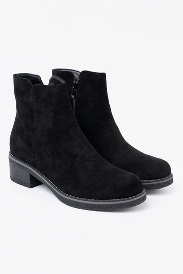 Proste schZuarze Farbe Schuhe na komfortoZuym obcasie