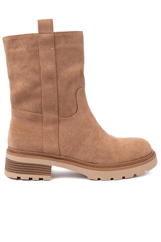 Minimalistyczne Schuhe kameloZue z miękkiego zamszu