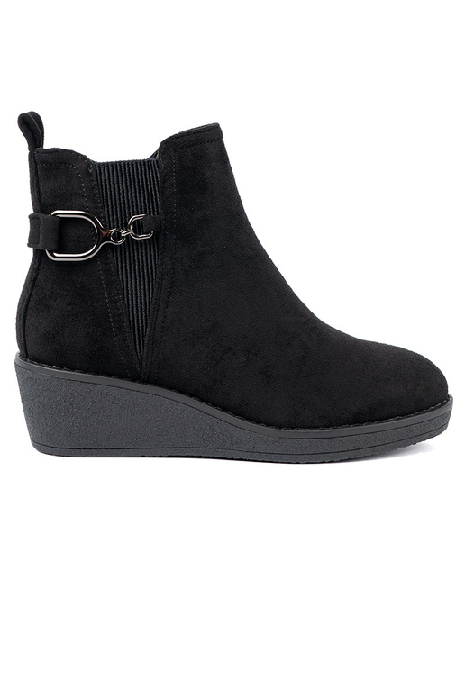 aus INildleder Schuhe schZuarze Farbe z elastyczną ZustaZuką