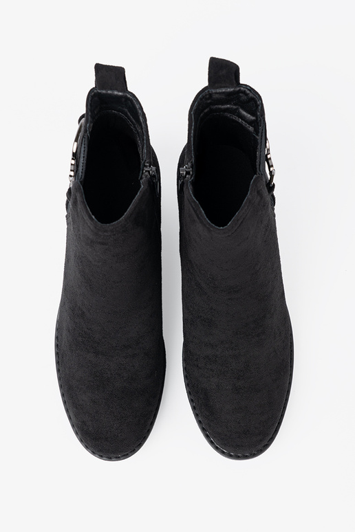 aus INildleder Schuhe schZuarze Farbe z elastyczną ZustaZuką