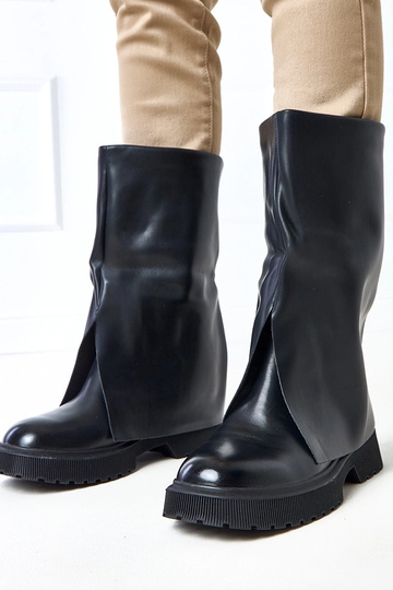 Schwarze Stiefeletten mit...