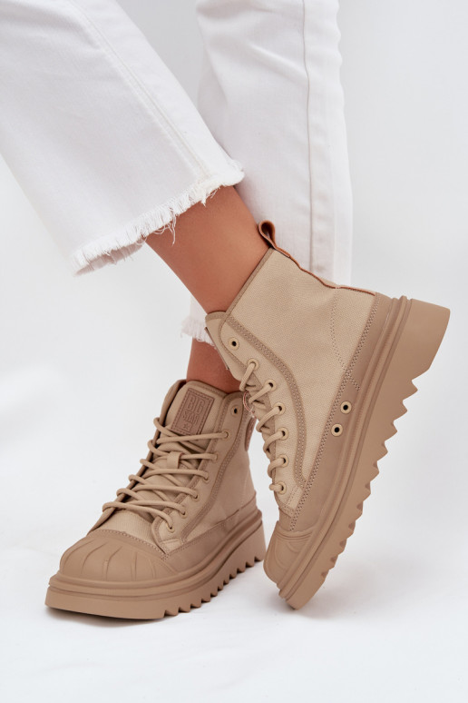 Freizeitschuhe mit Sohle Feminin sich Zuarm laufen Big Star OO274A356 Beige Freizeitschuhe mit Sohle Feminin sich Zuarm laufen Big Star OO274A356 Beige