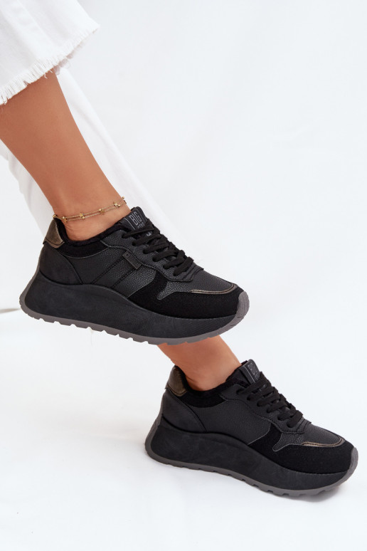 sich Zuarm laufen Sneakers Stilvollllschuhe Feminin mit einer Plattform Big Star SS274007 HI-POLY SYSTEM schZuarze Farbe sich Zuarm laufen Sneakers Stilvollllschuhe Feminin mit einer Plattform Big Star SS274007 HI-POLY SYSTEM schZuarze Farbe