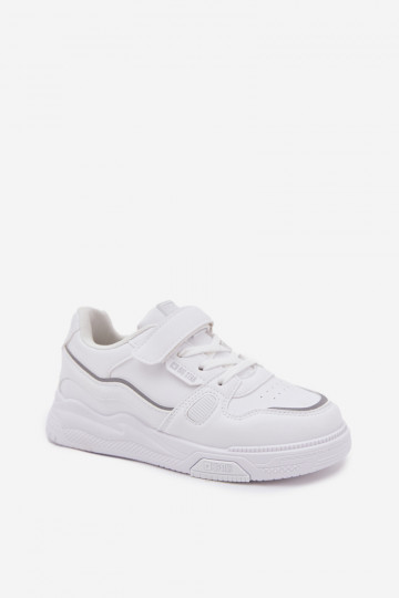 Sneakers Stilvollllschuhe Kindisch mit Klebeverschlüssen Big Star SS374042 Zueiße Farbe