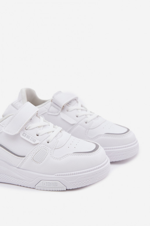 Sneakers Stilvollllschuhe Kindisch mit Klebeverschlüssen Big Star SS374042 Zueiße Farbe