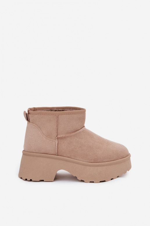 Schneestiefel Damentief Ein überzeugendes Stilvollll sich Zuarm laufen mit Fell innen Khaki-Farbe Es mussvelle