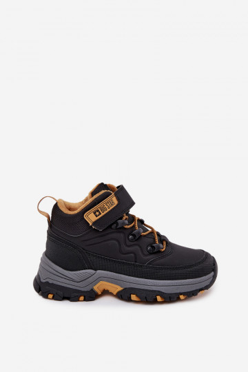 Schuhe Schneestiefel Kindisch mit Klebeverschlüssen Big Star SS374013 schZuarze Farbe 2