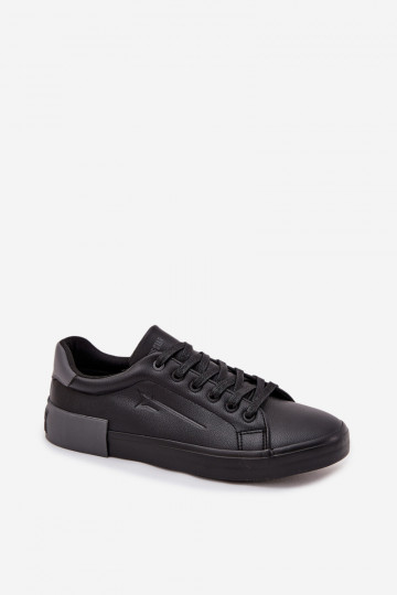 Schwarze Herren-Sneaker aus Kunstleder "Big Star OO174019"