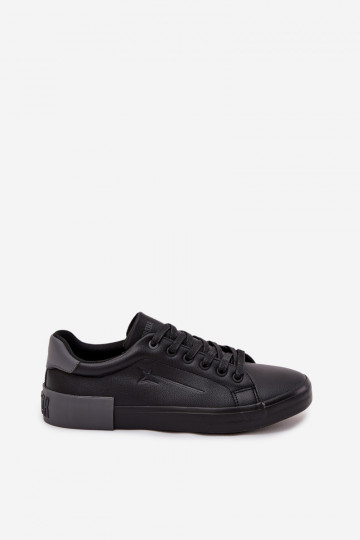 Männlich lässige Schuhe Eko Haut Big Star OO174019 schZuarze Farbe 2