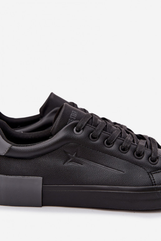 Männlich lässige Schuhe Eko Haut Big Star OO174019 schZuarze Farbe Männlich lässige Schuhe Eko Haut Big Star OO174019 schZuarze Farbe