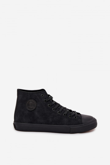 Schwarze warme Herren-Sneaker aus Kunstleder "Big Star OO174247 HI-POLY SYSTEM" 2