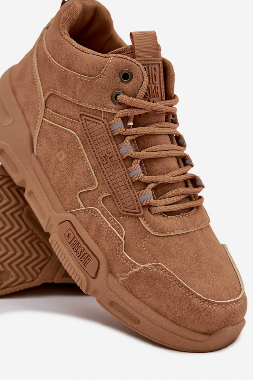 Sneakers Stilvollllschuhe Männlich Big Star SS174281 HI-POLY SYSTEM braune Farbe