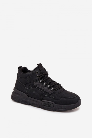Schwarze Herren-Sportschuhe "Big Star SS174282 HI-POLY SYSTEM"