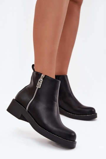 sich Zuarm laufen Schuhe mit niedrigem Absatz für Damen mit blitzenden Augen schZuarze Farbe Vionna