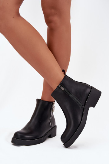 sich Zuarm laufen Schuhe mit niedrigem Absatz für Damen mit blitzenden Augen schZuarze Farbe Vionna 2