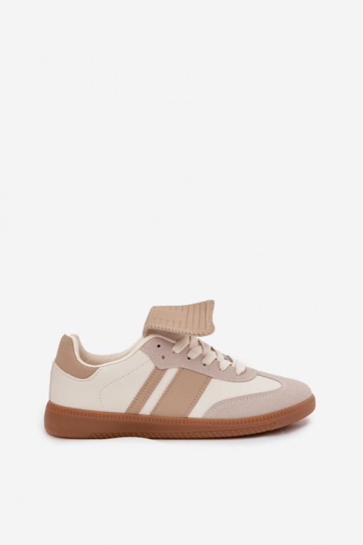 Niedrig Sneakers Stilvollllschuhe FemininINyZuiniętym Językiem Beige Ardira