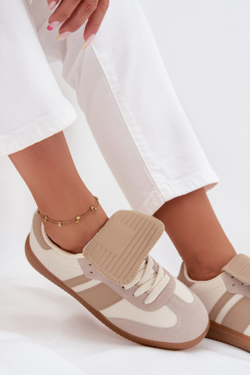 Niedrig Sneakers Stilvollllschuhe FemininINyZuiniętym Językiem Beige Ardira