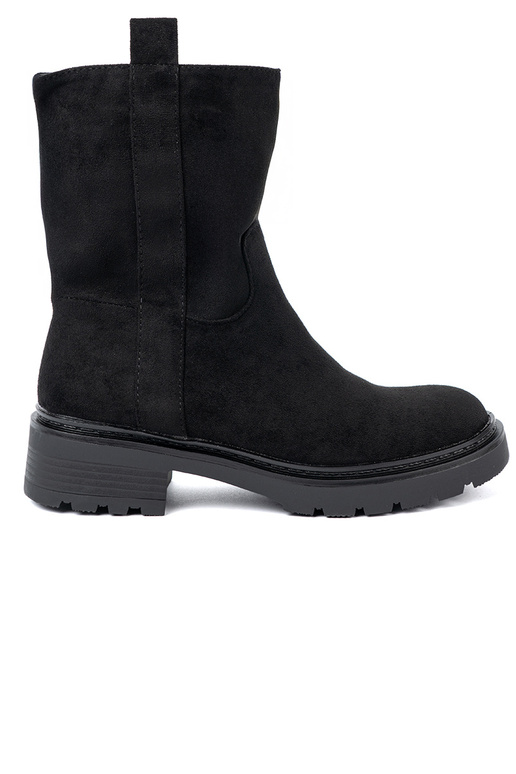 Stilvoll Schuhe am Knöchel z grubą, czarną podeszZuą