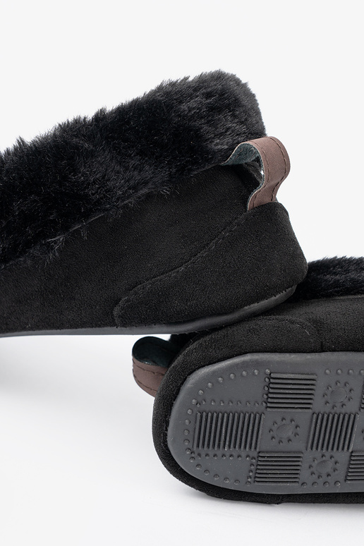 INeich, schZuarze Farbe kapcie typu Mokassins mit einer Schleife