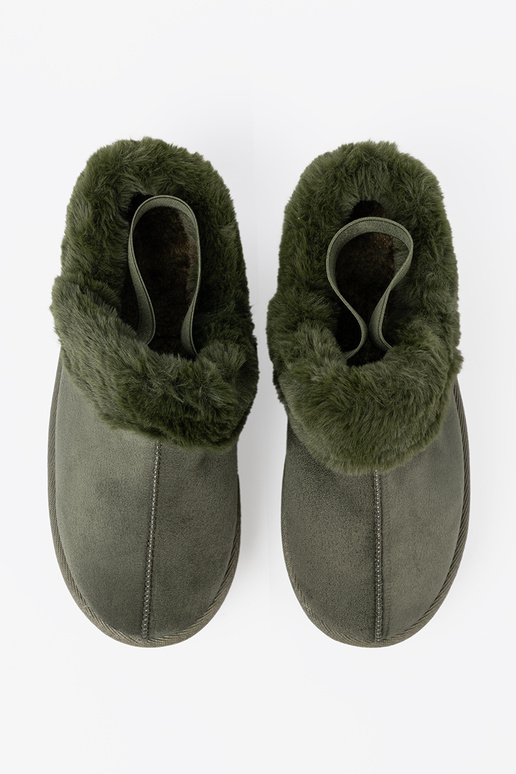 Khaki-Farbe-Farbe Schuhe a'la Schneestiefel mit Pelzmantel