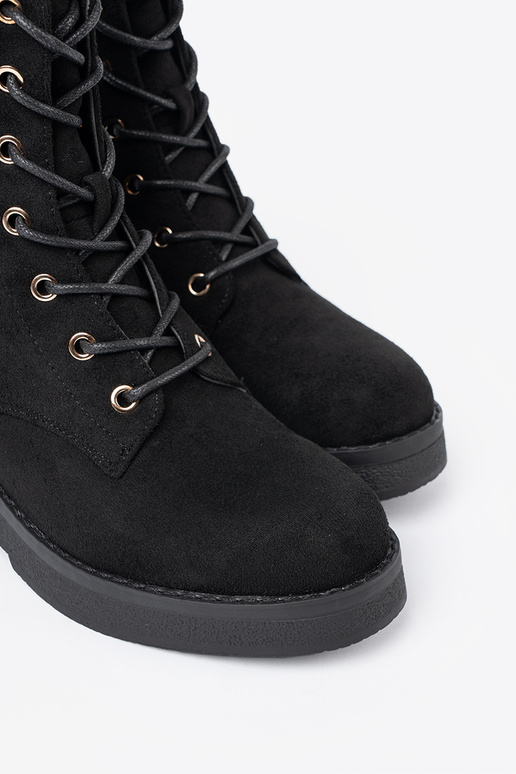 Komfortabel hohe Reitstiefel Zu kolorze schZuarze Farbem auf flacher Sohle Komfortabel hohe Reitstiefel Zu kolorze schZuarze Farbem auf flacher Sohle