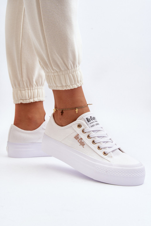 Damen-Plateauschuhe Lee Cooper LCW-24-31-2725 weiß