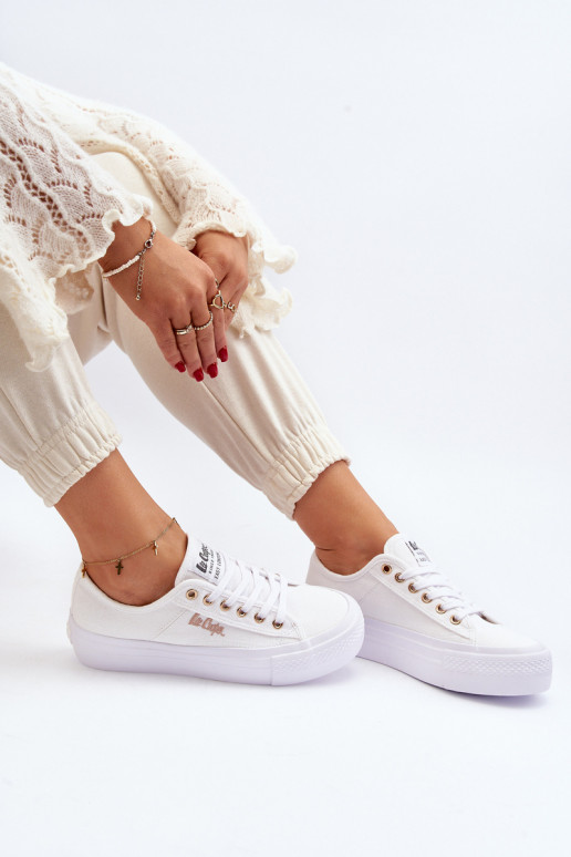 Damen-Plateauschuhe Lee Cooper LCW-24-31-2725 weiß