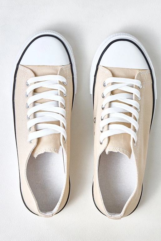 Beige klassische Damen-Sneaker Zurhat