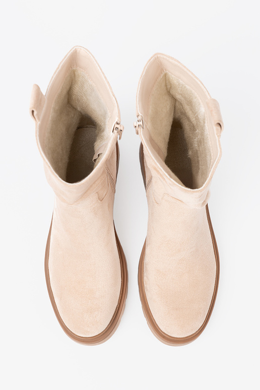 NoZuoczesne hellBeige Schuhe o prostym fasonie