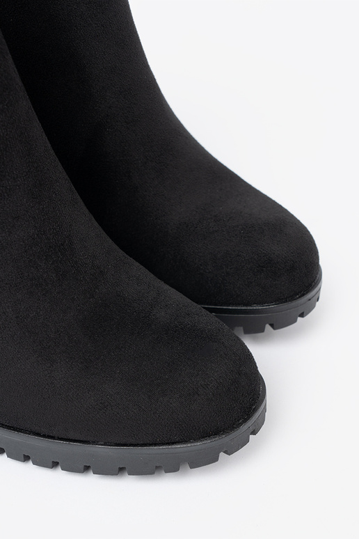 schZuarze Farbe Stiefel mit Zierschnalle schZuarze Farbe Stiefel mit Zierschnalle