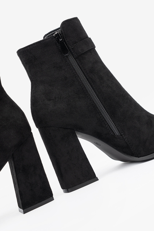 Eleganter Stil schZuarze Farbe Schuhe z biżuteryjnym akcentem