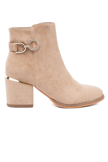 Eleganter Stil Schuhe Beige mit Zierschnalle 2