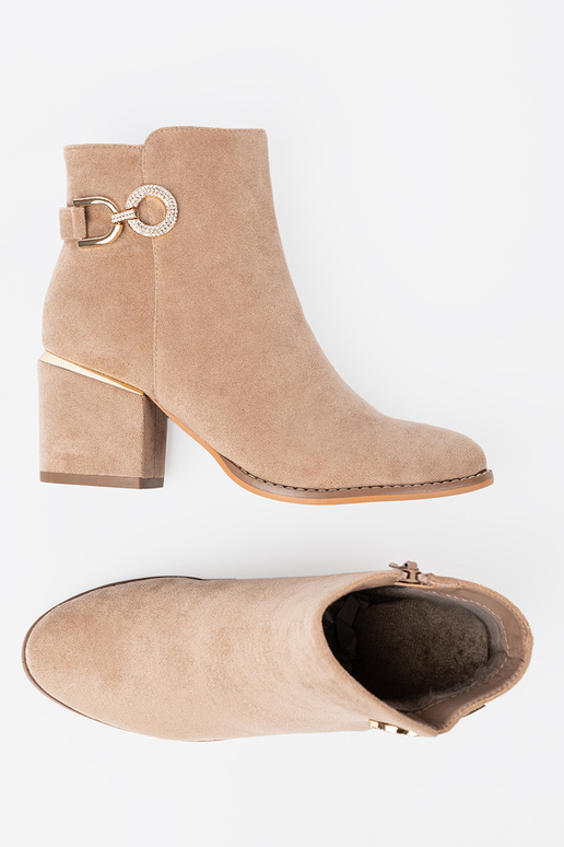 Eleganter Stil Schuhe Beige mit Zierschnalle