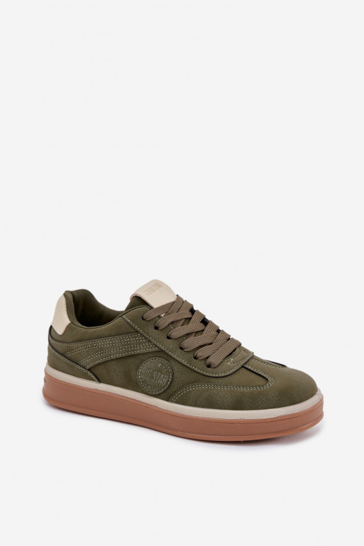 Sneakers Stilvollllschuhe Männlich Niedrig Big Star SS174022 HI-POLY SYSTEM Khaki-Farbe Sneakers Stilvollllschuhe Männlich Niedrig Big Star SS174022 HI-POLY SYSTEM Khaki-Farbe