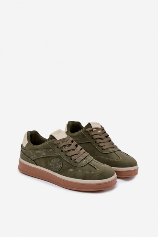 Sneakers Stilvollllschuhe Männlich Niedrig Big Star SS174022 HI-POLY SYSTEM Khaki-Farbe Sneakers Stilvollllschuhe Männlich Niedrig Big Star SS174022 HI-POLY SYSTEM Khaki-Farbe