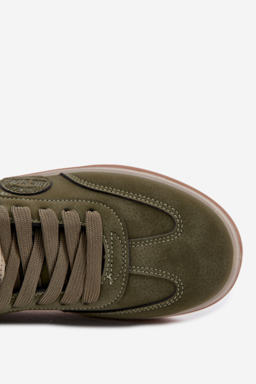 Sneakers Stilvollllschuhe Männlich Niedrig Big Star SS174022 HI-POLY SYSTEM Khaki-Farbe Sneakers Stilvollllschuhe Männlich Niedrig Big Star SS174022 HI-POLY SYSTEM Khaki-Farbe