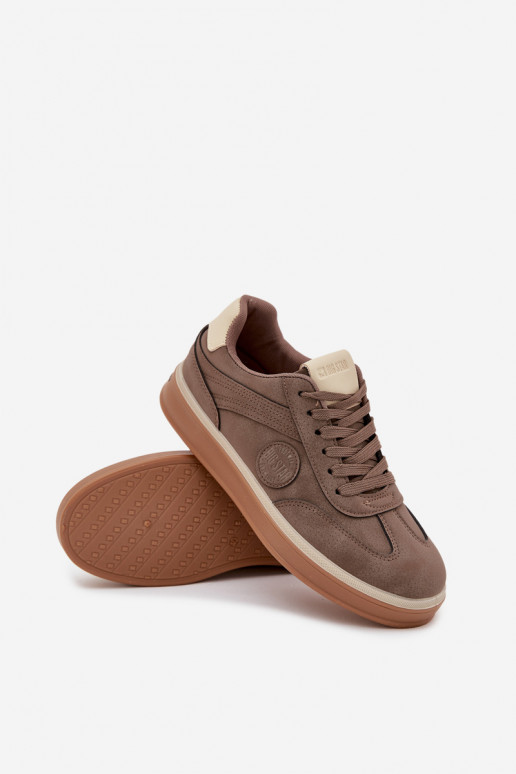 Sneakers Stilvollllschuhe Männlich Niedrig Big Star SS174020 HI-POLY SYSTEM Beige