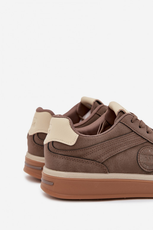 Sneakers Stilvollllschuhe Männlich Niedrig Big Star SS174020 HI-POLY SYSTEM Beige