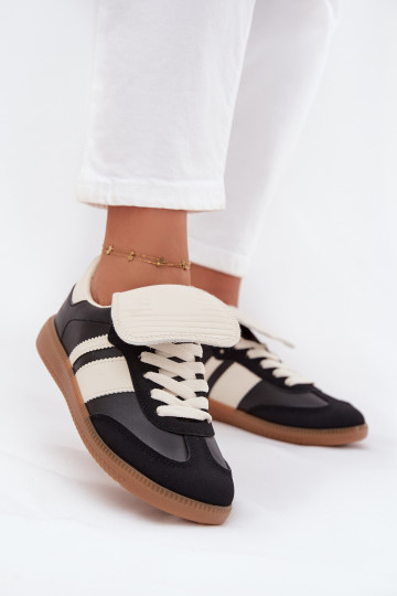 Schwarze niedrige Sportschuhe für Frauen Ardira 2