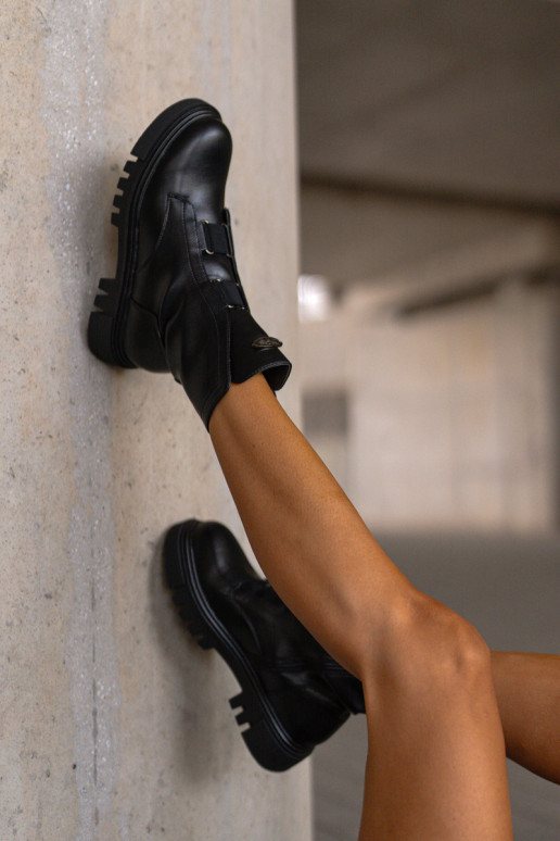 sich Zuarm laufen Arbeitsstiefeletten Feminin Zum Schloss Eko Haut schZuarze Farbe Es mussilyra