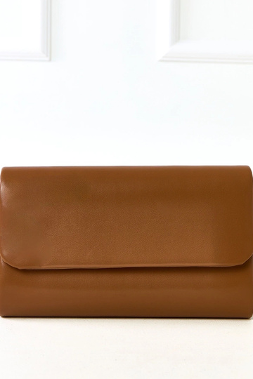 Sandfarbene Umschlag-Form Handtasche Fried