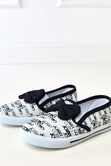 Weiße Kinder-Sneaker mit...