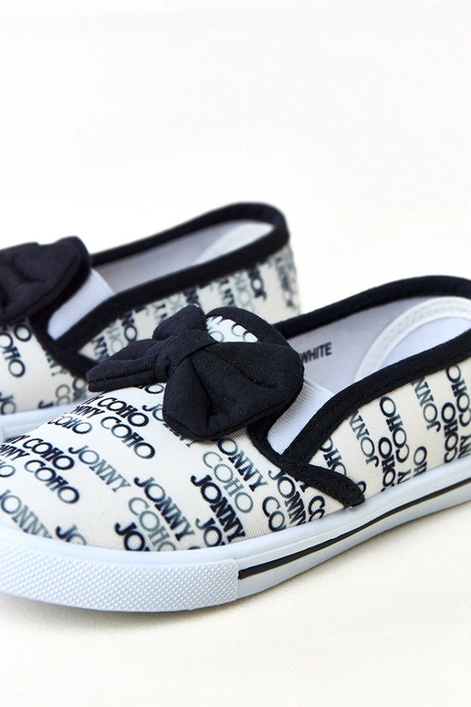 Weiße Kinder-Sneaker mit Schleife Missi Weiße Kinder-Sneaker mit Schleife Missi