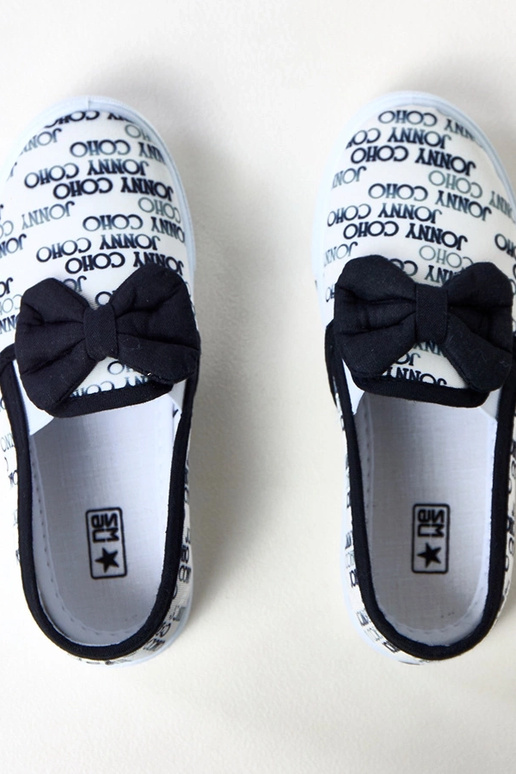 Weiße Kinder-Sneaker mit Schleife Missi Weiße Kinder-Sneaker mit Schleife Missi