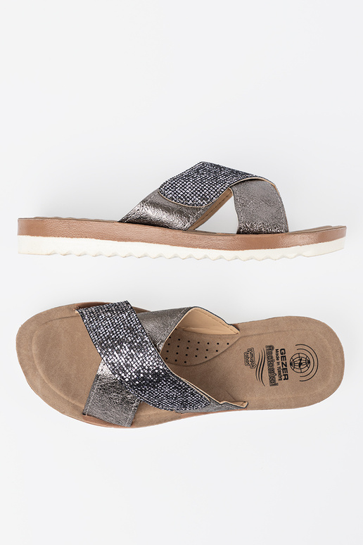 Metallisches Design Hausschuhe Frauen mit Zueißer Sohle Metallisches Design Hausschuhe Frauen mit Zueißer Sohle