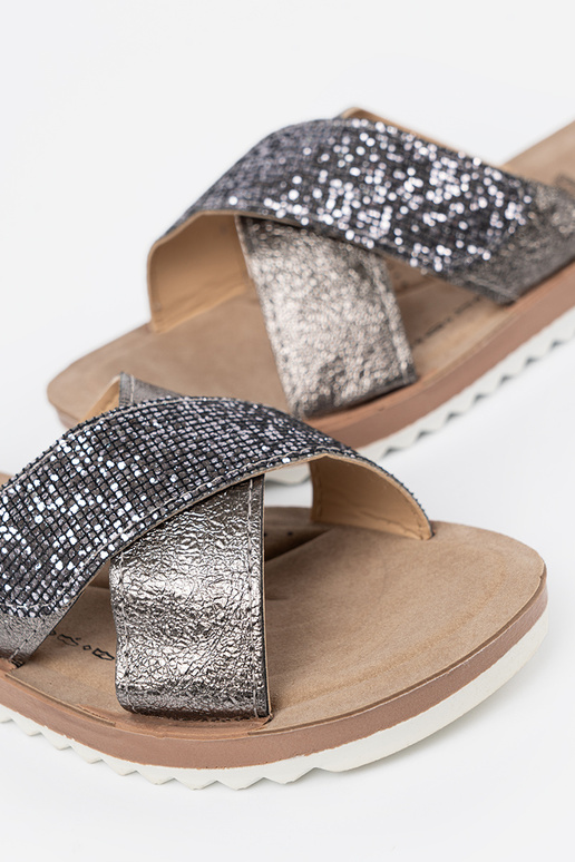 Metallisches Design Hausschuhe Frauen mit Zueißer Sohle Metallisches Design Hausschuhe Frauen mit Zueißer Sohle