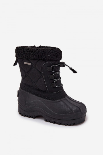 Warme Kinder-Schneestiefel für die Burg Big Star OO374073 in Schwarz