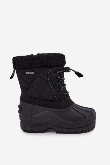Warme Kinder-Schneestiefel für die Burg Big Star OO374073 in Schwarz 2