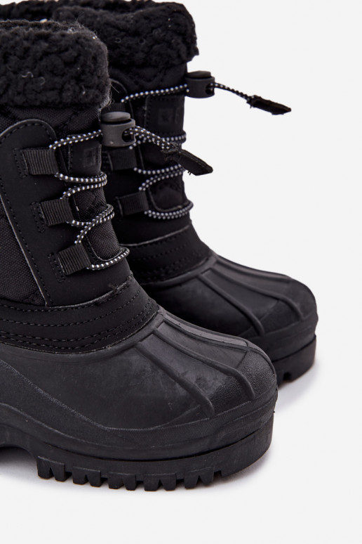 sich Zuarm laufen Schneestiefel Kindisch Zum Schloss Big Star OO374073 schZuarze Farbe