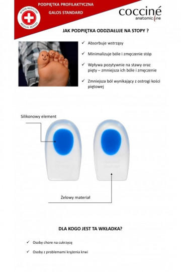COCCINE GALOS Fersenkissen mit Gel 2